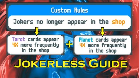 Tips/Strategies for Jokerless Challenge .